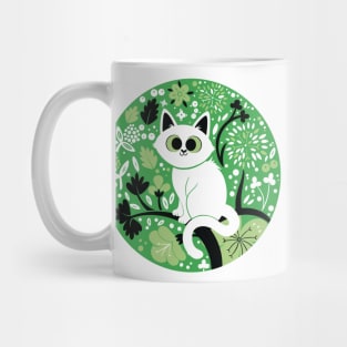 Aromantic Pride Cat Mug